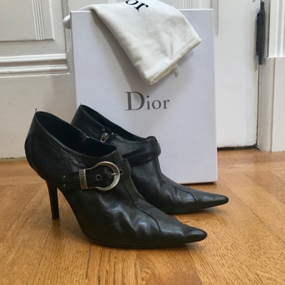 Dior Black Leather Booties - Picture 1 of 7